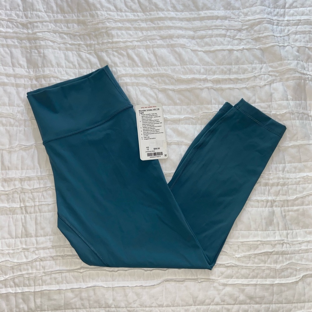 NWT LULULEMON 7/8 WUNDER UNDER🍋🦋
